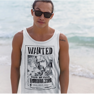 TANK TOP ONE PIECE WANTED ZORO